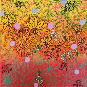 Elephants and Flowers [SOLD]